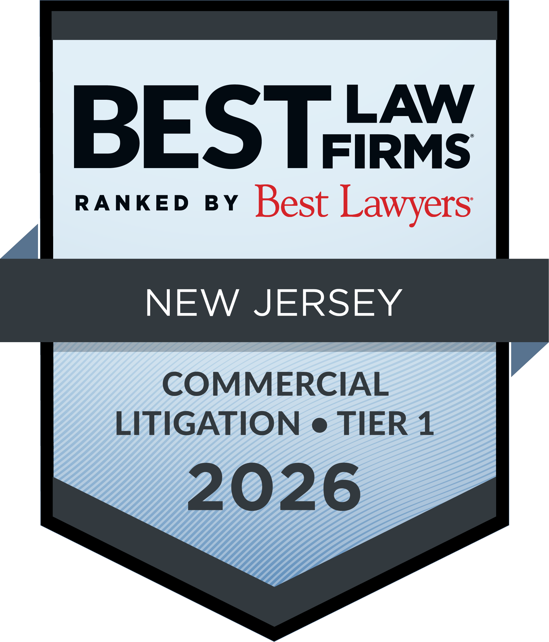 2026 Best Law Firms - Commercial Litigation Regional Tier 1 Badge